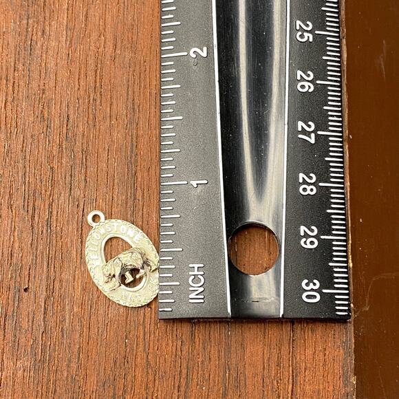 Vintage Crea 925 Sterling Silver "Yellowstone Nat Pk" Bear Pendant Charm - Picture 3 of 3